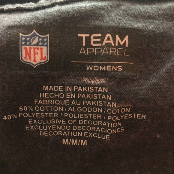 Baltimore Ravens Gray V-neck T-shirt NFL Team Apparel Womens Medium - Picture 8 of 8